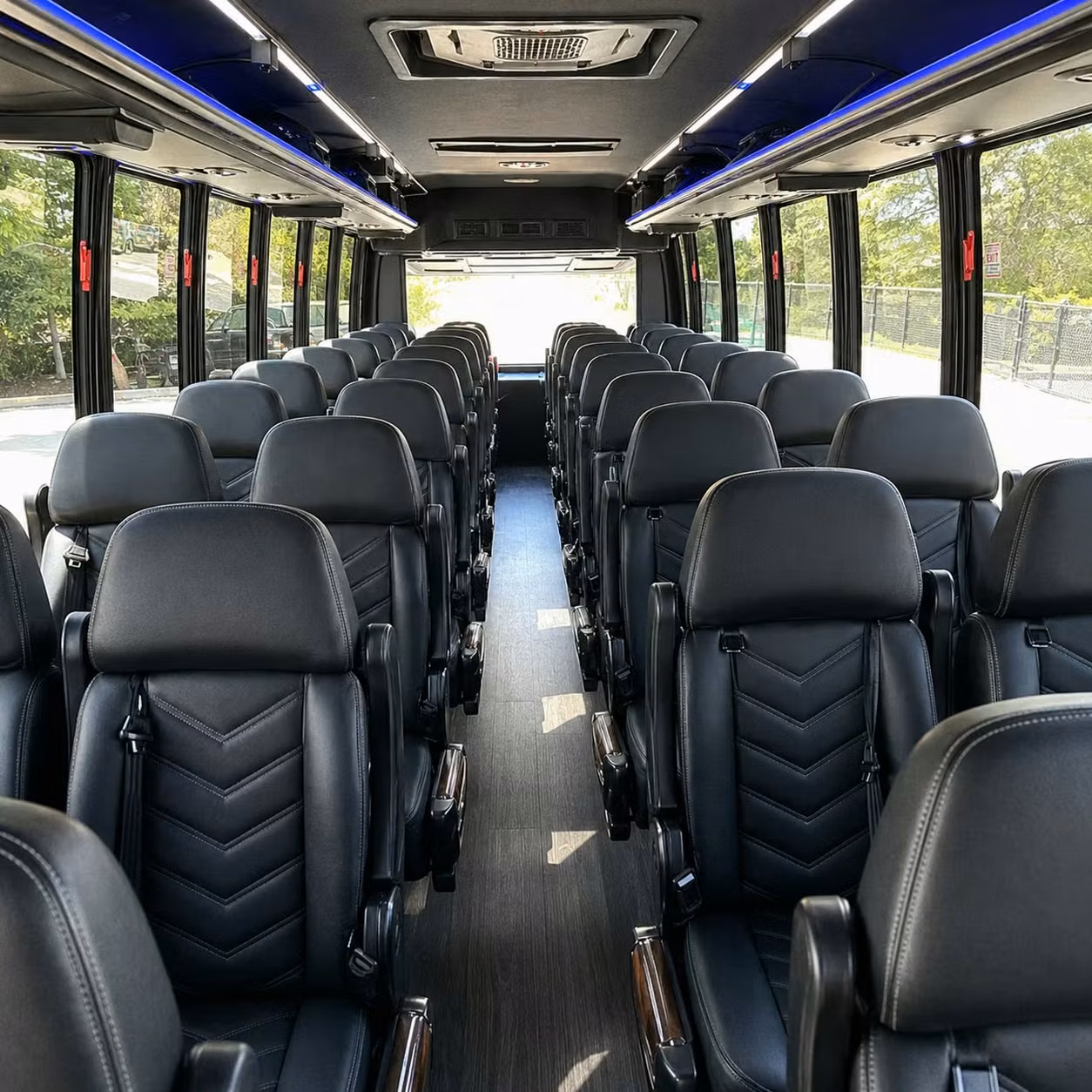 25 passenger minibus interior
