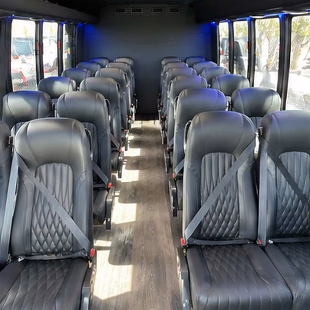 30 passenger minibus inside