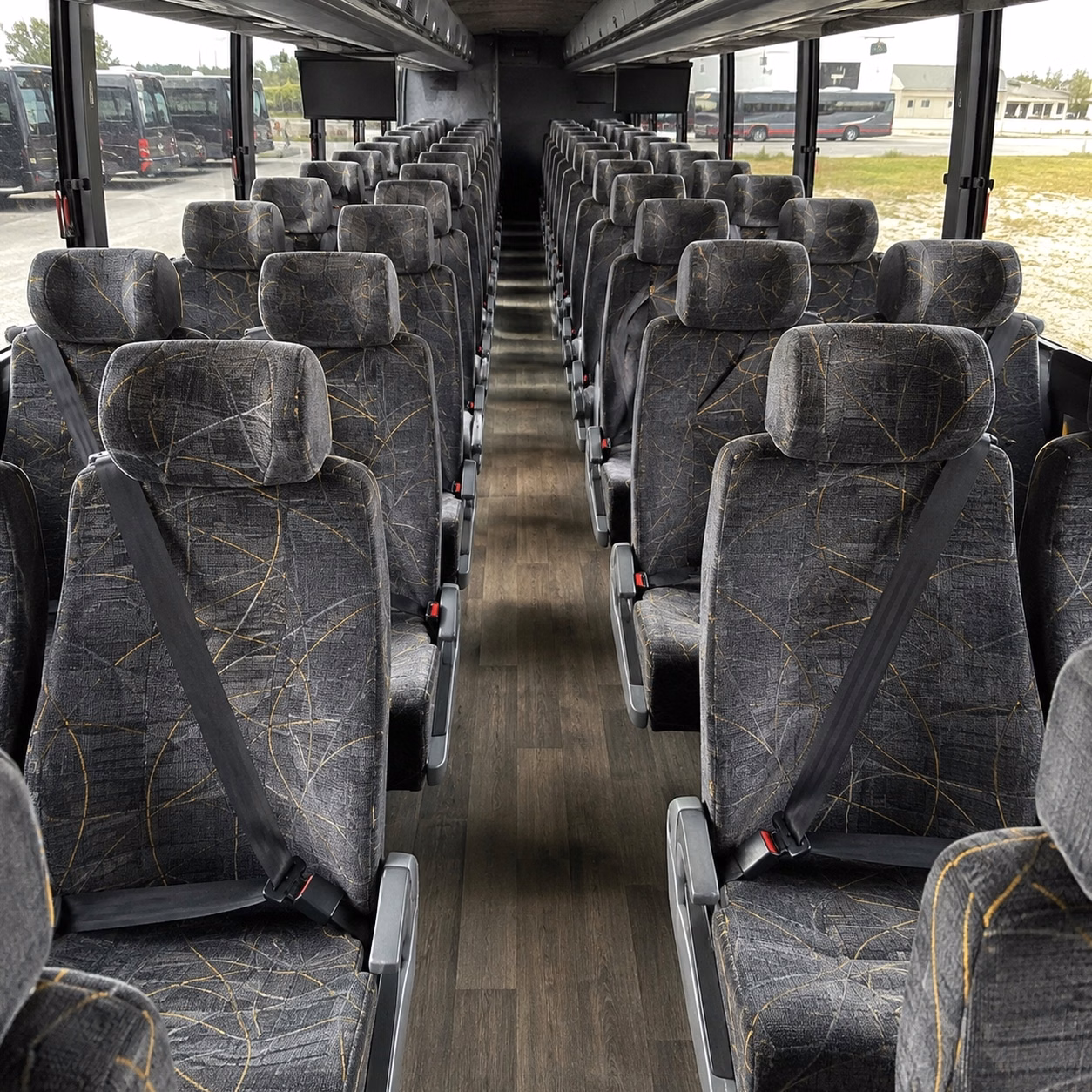 modesto charter bus rental inside
